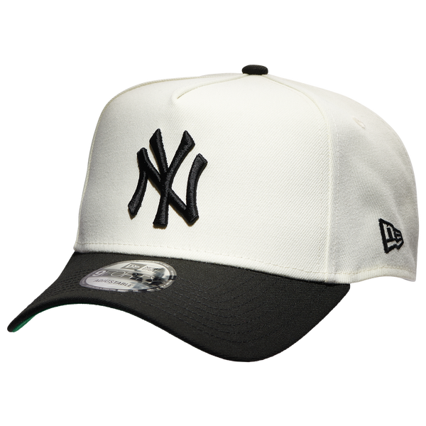 New Era Yankees A Frame 2T Adjustable Cap - Men's - White/Black