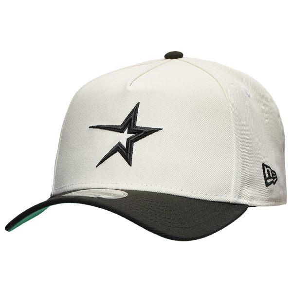 New Era Astros A Frame 2T Adjustable Cap - Men's - White/Black