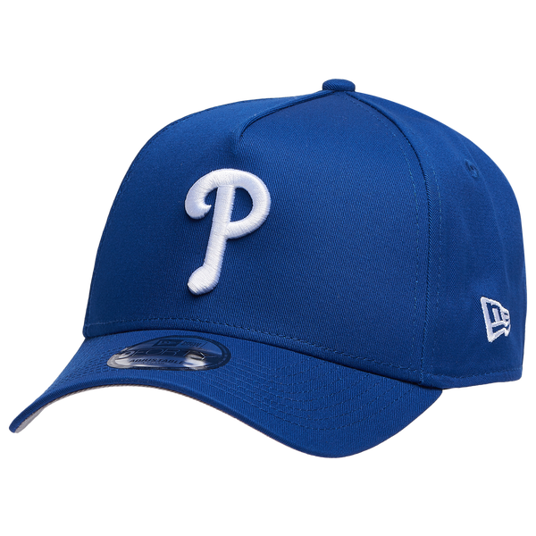 New Era Phillies A Frame Adjustable Cap - Men's - White/Royal