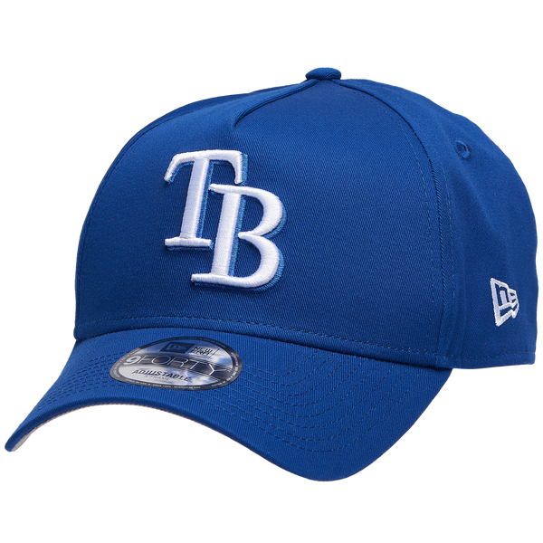 New Era Rays A Frame Adjustable Cap - Men's - White/Royal