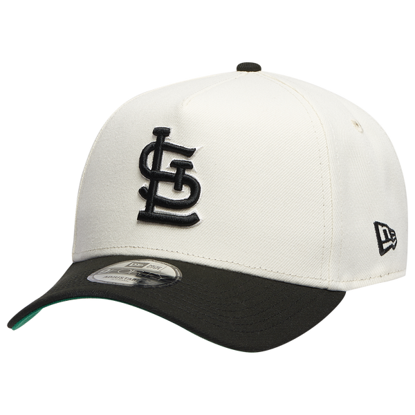 New Era Cardinals 9FORTY A-Frame Cap - Adult - White/Black
