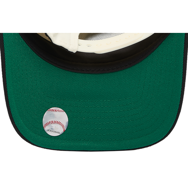 New Era A's 9FORTY A-Frame Cap - Adult - White/Black - Image 5