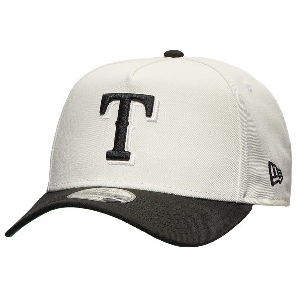 New Era Rangers 9FORTY A-Frame Cap - Adult - White/Black