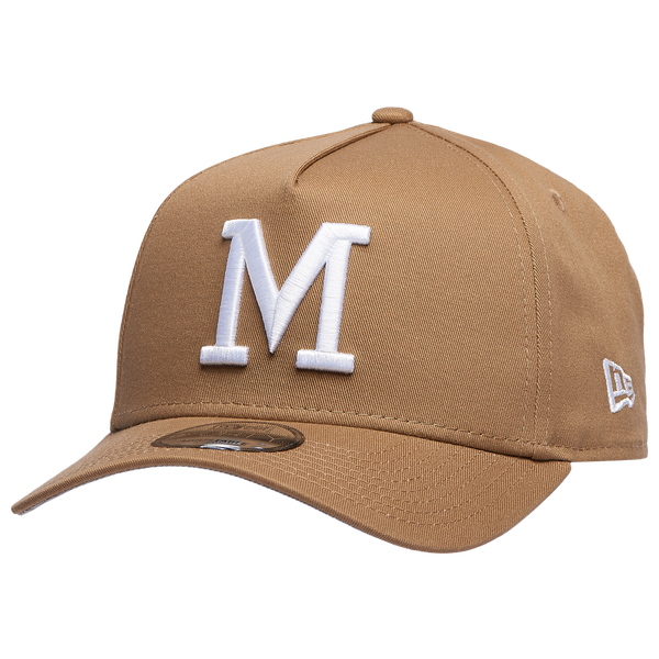 New Era Brewers A Frame Adjustable Cap - Men's - Khaki/White