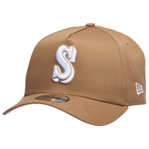 New Era Mariners A Frame Adjustable Cap - Men's - Khaki/White