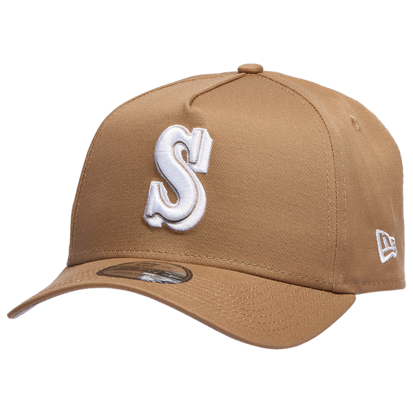 New Era Mariners A Frame Adjustable Cap - Men's - Khaki/White