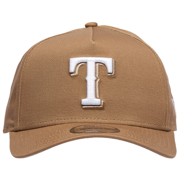 New Era Rangers A Frame Adjustable Cap - Men's - White/Khaki - Image 2