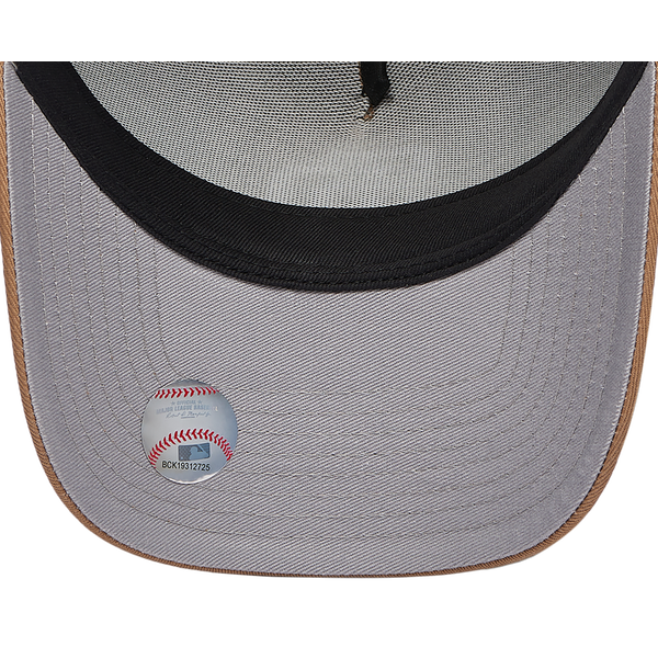 New Era Padres A Frame Adjustable Cap - Men's - Khaki/White - Image 5