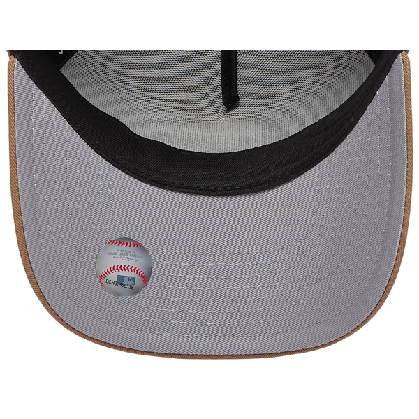 New Era Marlins A Frame Adjustable Cap - Men's - White/Khaki - Image 5