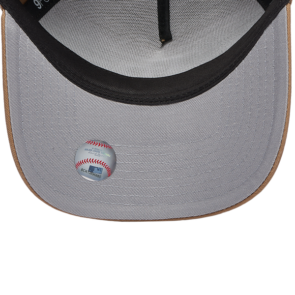 New Era Rays A Frame Adjustable Cap - Men's - Khaki/White - Image 5