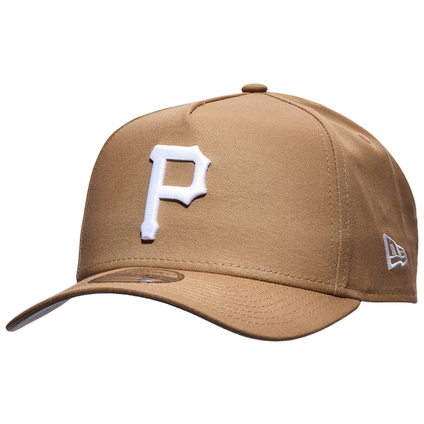 New Era Pirates A Frame Adjustable Cap - Men's - White/Khaki
