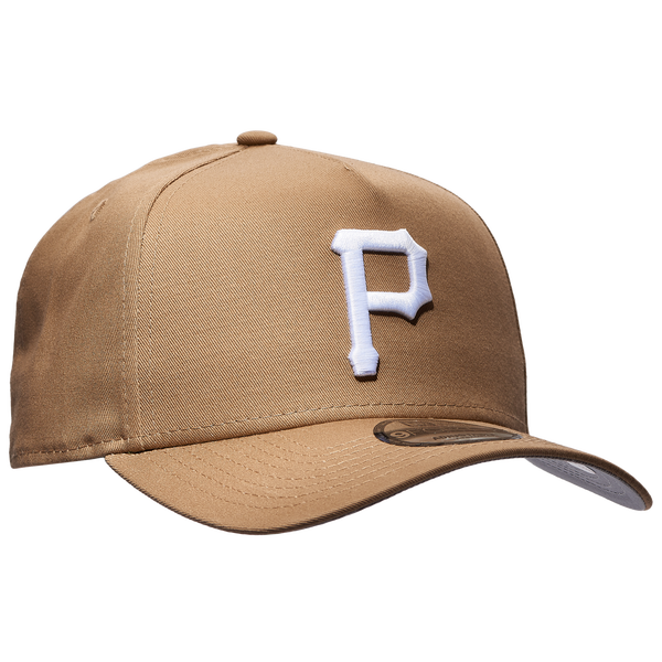 New Era Pirates A Frame Adjustable Cap - Men's - White/Khaki - Image 3