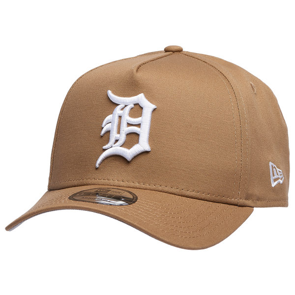 New Era Tigers A Frame Adjustable Cap - Men's - Khaki/White