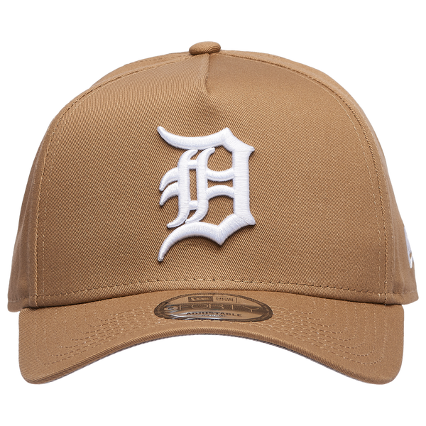 New Era Tigers A Frame Adjustable Cap - Men's - Khaki/White - Image 2
