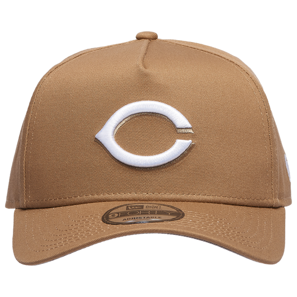 New Era Reds A Frame Adjustable Cap - Men's - White/Khaki - Image 2