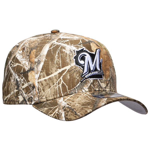 New Era Brewers 9FORTY AF Realtree Cap - Men's - Black/Brown/Green - Image 3