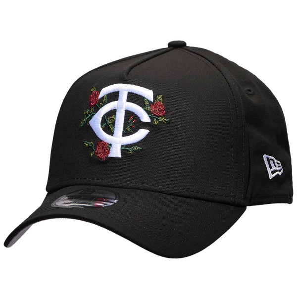 New Era Twins 940 A Frame Rose Cap - Men's - Black/Multi