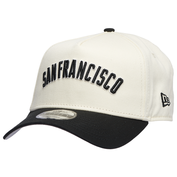 New Era Giants 940 A Frame Arch Logo Cap - Men's - Black/Chrome