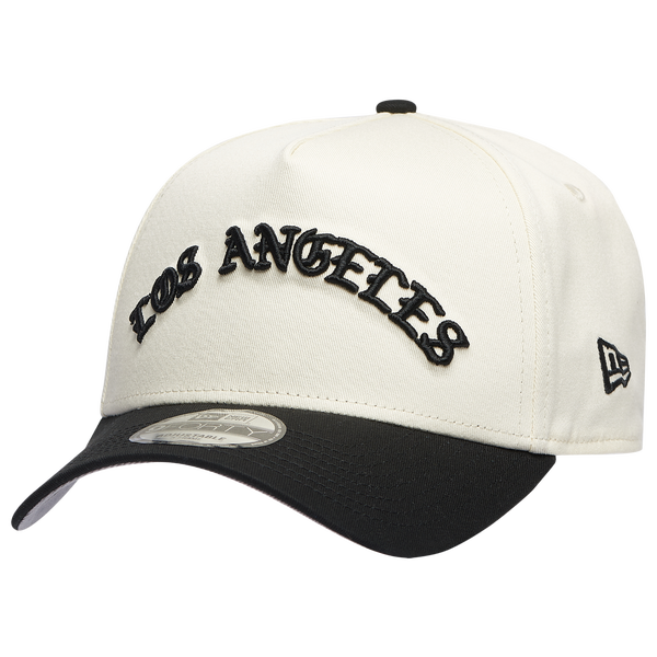 New Era Dodgers 940 A Frame Arch Logo Cap - Men's - Black/Chrome