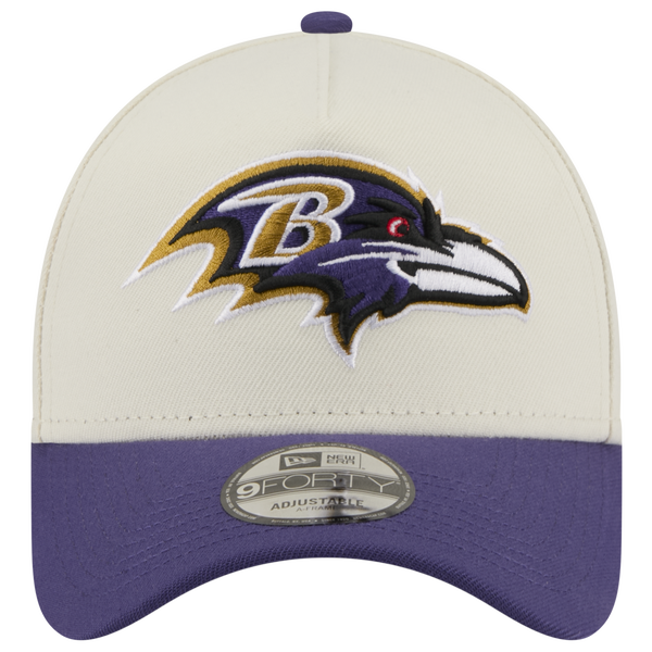 New Era NFL 9FORTY A-Frame Cap - Adult - Chrome/Purple - Image 2