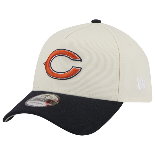 New Era NFL 9FORTY A-Frame Cap - Adult - Chrome/Navy