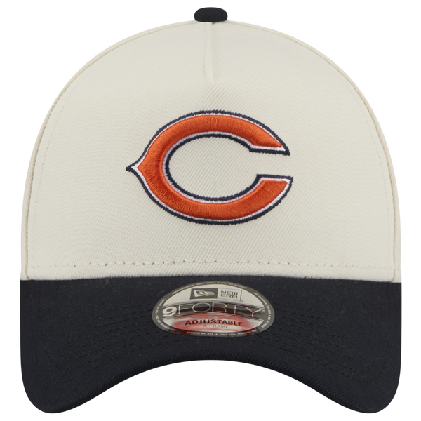 New Era NFL 9FORTY A-Frame Cap - Adult - Chrome/Navy - Image 2