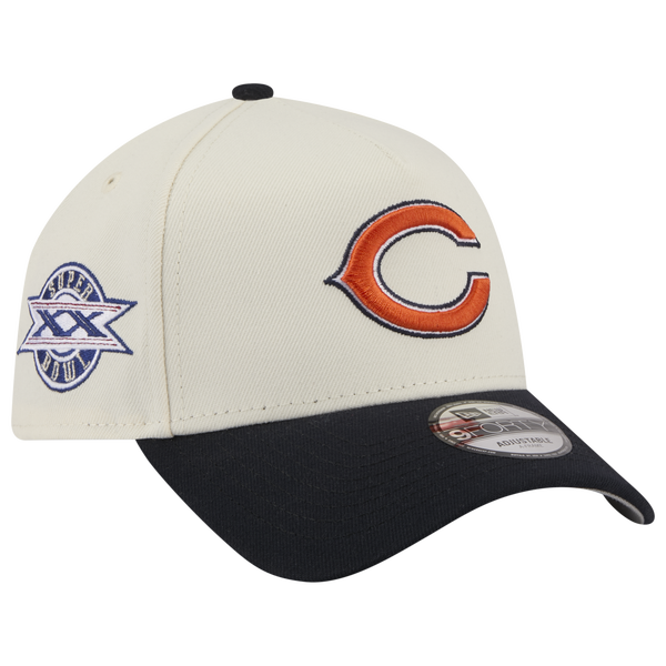 New Era NFL 9FORTY A-Frame Cap - Adult - Chrome/Navy - Image 3