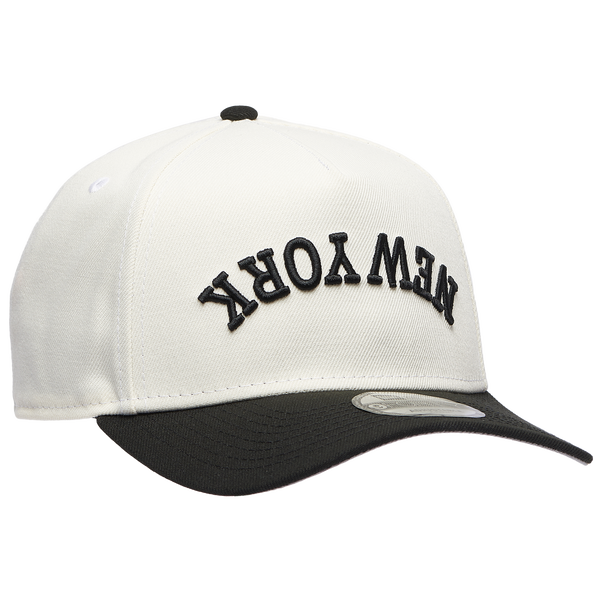 New Era Yankees 9Forty A-Frame Upside Wordmark Cap - Adult - Chrome/Black - Image 3