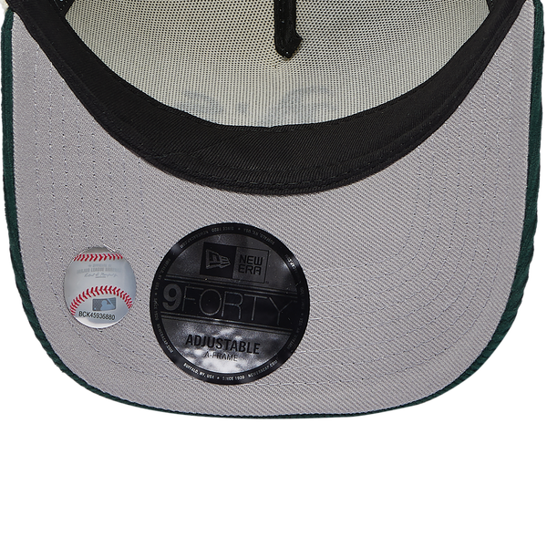 New Era Athletics 940 A Frame Corduroy Cap - Men's - Chrome/Green - Image 5