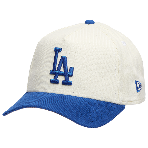New Era Dodgers 940 A Frame Corduroy Cap - Men's - Chrome/Royal