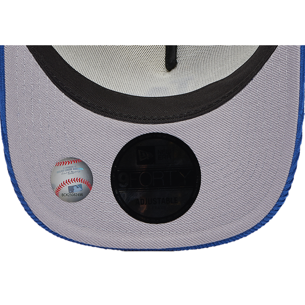New Era Dodgers 940 A Frame Corduroy Cap - Men's - Chrome/Royal - Image 5