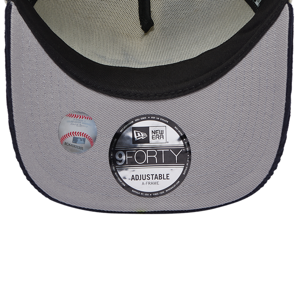 New Era Astros 940 A Frame Corduroy Cap - Men's - Chrome/Navy - Image 5