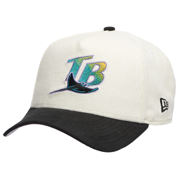 New Era Rays 940 A Frame Corduroy Cap - Men's - Chrome/Black