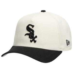 New Era Marlins 940 A Frame Corduroy Cap - Men's - Chrome/Black