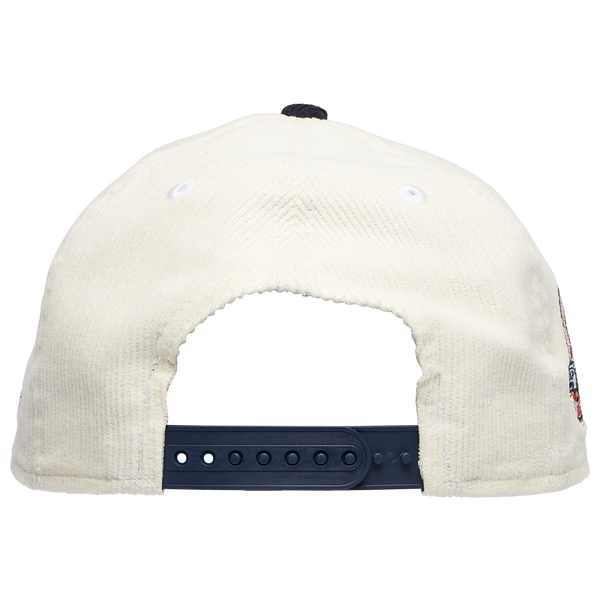New Era Nationals 940 A Frame Corduroy Cap - Men's - Navy/Chrome - Image 4