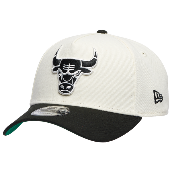 New Era Bulls Team 9FORTY A-Frame Chrome Cap - Men's - Chrome/Black
