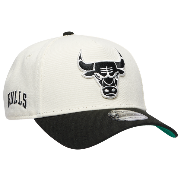 New Era Bulls Team 9FORTY A-Frame Chrome Cap - Men's - Chrome/Black - Image 3