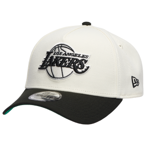 New Era Lakers Team 9FORTY A-Frame Chrome Cap - Men's - Chrome/Black