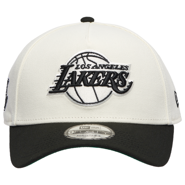 New Era Lakers Team 9FORTY A-Frame Chrome Cap - Men's - Chrome/Black - Image 2