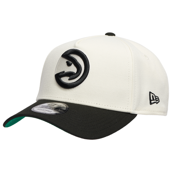 New Era Hawks Team 9FORTY A-Frame Chrome Cap - Men's - Chrome/Black