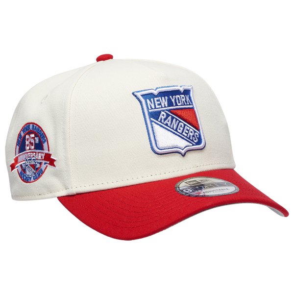 New Era New York Rangers 940 A Frame Cap - Men's - Red/Chrome - Image 3
