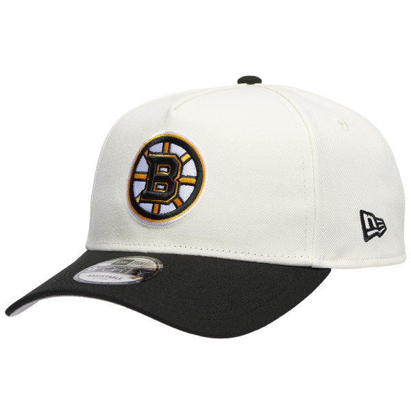 New Era Bruins 940 A Frame Cap - Men's - Chrome/Black