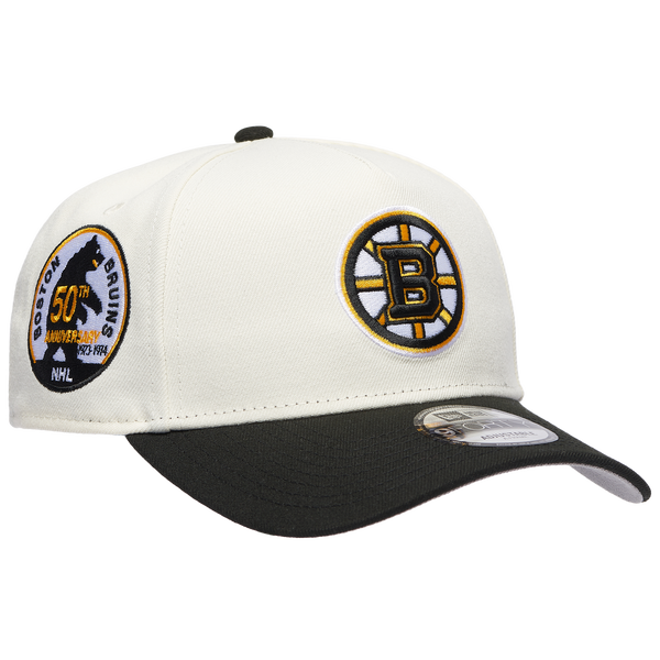New Era Bruins 940 A Frame Cap - Men's - Chrome/Black - Image 3