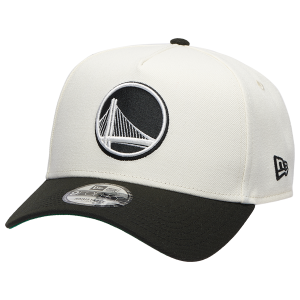 New Era Warriors Team 9FORTY A-Frame Chrome Cap - Men's - Chrome/Black