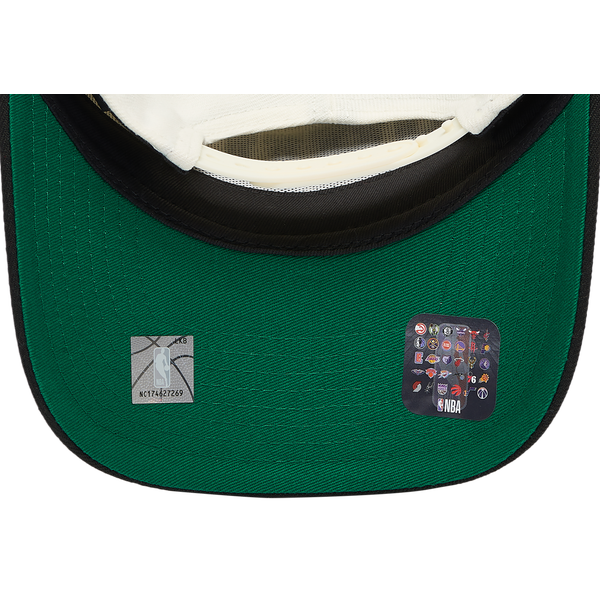 New Era 76ers Team 9FORTY A-Frame Chrome Cap - Men's - Black/Chrome - Image 5