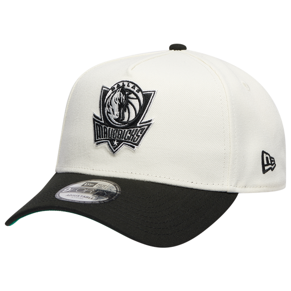 New Era Mavericks Team 9FORTY A-Frame Chrome Cap - Men's - Chrome/Black