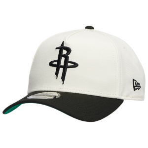 New Era Rockets Team 9FORTY A-Frame Chrome Cap - Men's - Chrome/Black