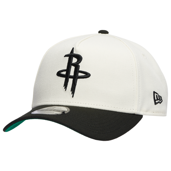 New Era Rockets Team 9FORTY A-Frame Chrome Cap - Men's - Chrome/Black