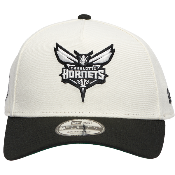 New Era Hornets Team 9FORTY A-Frame Chrome Cap - Men's - Black/Chrome - Image 2