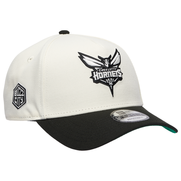 New Era Hornets Team 9FORTY A-Frame Chrome Cap - Men's - Black/Chrome - Image 3